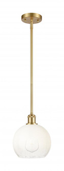 Brookhaven Globe - 1 Light - 8 inch - Satin Gold - Stem hung - Mini Pendant (3442|516-1S-SG-G483-8OP)