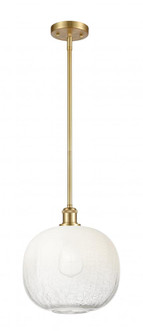 Brookhaven Sphere - 1 Light - 11 inch - Satin Gold - Stem hung - Mini Pendant (3442|516-1S-SG-G481-10OP)