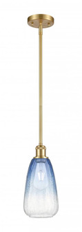 Brookhaven Almond - 1 Light - 6 inch - Satin Gold - Stem hung - Mini Pendant (3442|516-1S-SG-G480-6SB)