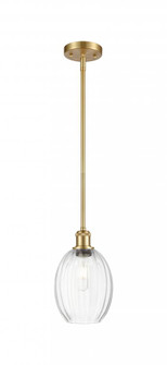 Preston Bulb - 1 Light - 6 inch - Satin Gold - Stem hung - Mini Pendant (3442|516-1S-SG-G459-6CL)