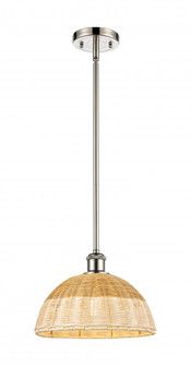 Bristol Natural II - 1 Light - 12 inch - Polished Nickel - Stem hung - Mini Pendant (3442|516-1S-PN-NBD2-12-NAT)
