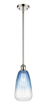 Brookhaven Almond - 1 Light - 6 inch - Polished Nickel - Stem hung - Mini Pendant (3442|516-1S-PN-G480-6SB)