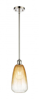 Brookhaven Almond - 1 Light - 6 inch - Polished Nickel - Stem hung - Mini Pendant (3442|516-1S-PN-G480-6AM)