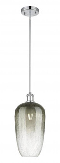 Brookhaven Flute - 1 Light - 7 inch - Polished Chrome - Stem hung - Mini Pendant (3442|516-1S-PC-G484-7SL)