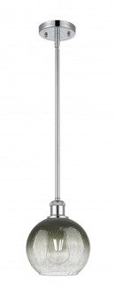 Brookhaven Globe - 1 Light - 8 inch - Polished Chrome - Stem hung - Mini Pendant (3442|516-1S-PC-G483-8SL)