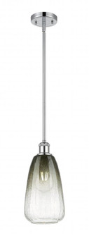 Brookhaven Almond - 1 Light - 6 inch - Polished Chrome - Stem hung - Mini Pendant (3442|516-1S-PC-G480-6SL)