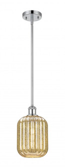 Preston Cylinder - 1 Light - 7 inch - Polished Chrome - Stem hung - Mini Pendant (3442|516-1S-PC-G460-7ME)