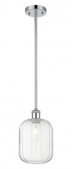 Preston Cylinder - 1 Light - 7 inch - Polished Chrome - Stem hung - Mini Pendant (3442|516-1S-PC-G460-7CL)