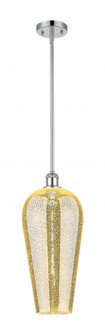 Chelsea - 1 Light - 8 inch - Polished Chrome - Stem hung - Mini Pendant (3442|516-1S-PC-G456-8ME)