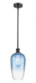 Brookhaven Flute - 1 Light - 7 inch - Oil Rubbed Bronze - Stem hung - Mini Pendant (3442|516-1S-OB-G484-7SB)