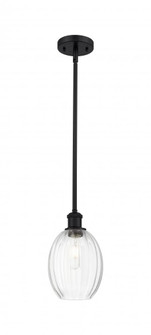 Preston Bulb - 1 Light - 6 inch - Matte Black - Stem hung - Mini Pendant (3442|516-1S-BK-G459-6CL)