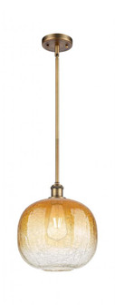 Brookhaven Sphere - 1 Light - 11 inch - Brushed Brass - Stem hung - Mini Pendant (3442|516-1S-BB-G481-10AM)