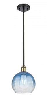 Brookhaven Globe - 1 Light - 8 inch - Black Antique Brass - Stem hung - Mini Pendant (3442|516-1S-BAB-G483-8SB)