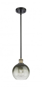 Brookhaven Globe - 1 Light - 8 inch - Black Antique Brass - Stem hung - Mini Pendant (3442|516-1S-BAB-G483-8SL)