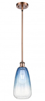 Brookhaven Almond - 1 Light - 6 inch - Antique Copper - Stem hung - Mini Pendant (3442|516-1S-AC-G480-6SB)