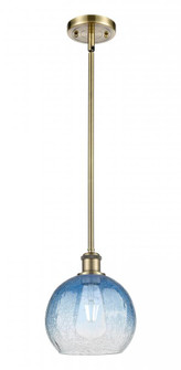 Brookhaven Globe - 1 Light - 8 inch - Antique Brass - Stem hung - Mini Pendant (3442|516-1S-AB-G483-8SB)