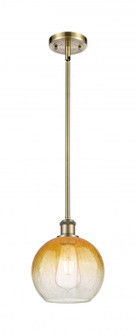 Brookhaven Globe - 1 Light - 8 inch - Antique Brass - Stem hung - Mini Pendant (3442|516-1S-AB-G483-8AM)