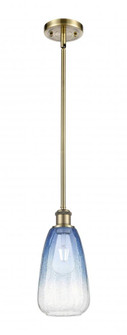 Brookhaven Almond - 1 Light - 6 inch - Antique Brass - Stem hung - Mini Pendant (3442|516-1S-AB-G480-6SB)