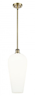 Chelsea - 1 Light - 8 inch - Antique Brass - Stem hung - Mini Pendant (3442|516-1S-AB-G456-8WH)