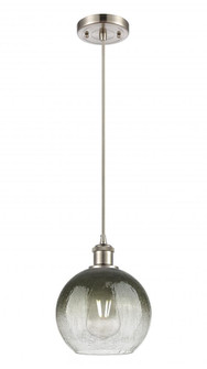 Brookhaven Globe - 1 Light - 8 inch - Brushed Satin Nickel - Cord hung - Mini Pendant (3442|516-1P-SN-G483-8SL)