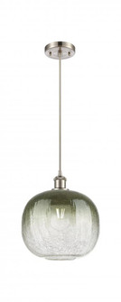 Brookhaven Sphere - 1 Light - 11 inch - Brushed Satin Nickel - Cord hung - Mini Pendant (3442|516-1P-SN-G481-10SL)