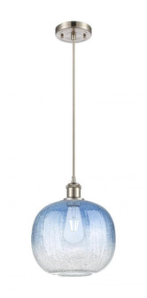 Brookhaven Sphere - 1 Light - 11 inch - Brushed Satin Nickel - Cord hung - Mini Pendant (3442|516-1P-SN-G481-10SB)