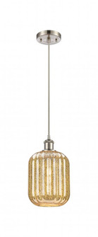 Preston Cylinder - 1 Light - 7 inch - Brushed Satin Nickel - Cord hung - Mini Pendant (3442|516-1P-SN-G460-7ME)