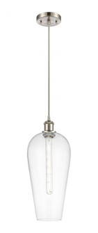 Chelsea - 1 Light - 8 inch - Brushed Satin Nickel - Cord hung - Mini Pendant (3442|516-1P-SN-G456-8CL)