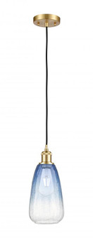 Brookhaven Almond - 1 Light - 6 inch - Satin Gold - Cord hung - Mini Pendant (3442|516-1P-SG-G480-6SB)