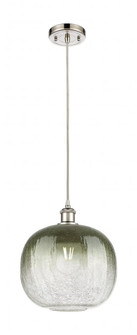 Brookhaven Sphere - 1 Light - 11 inch - Polished Nickel - Cord hung - Mini Pendant (3442|516-1P-PN-G481-10SL)