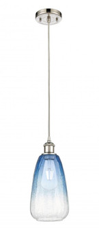 Brookhaven Almond - 1 Light - 6 inch - Polished Nickel - Cord hung - Mini Pendant (3442|516-1P-PN-G480-6SB)