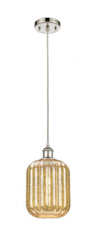 Preston Cylinder - 1 Light - 7 inch - Polished Nickel - Cord hung - Mini Pendant (3442|516-1P-PN-G460-7ME)