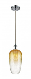 Brookhaven Flute - 1 Light - 7 inch - Polished Chrome - Cord hung - Mini Pendant (3442|516-1P-PC-G484-7AM)