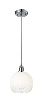 Brookhaven Globe - 1 Light - 8 inch - Polished Chrome - Cord hung - Mini Pendant (3442|516-1P-PC-G483-8OP)