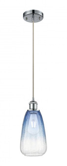 Brookhaven Almond - 1 Light - 6 inch - Polished Chrome - Cord hung - Mini Pendant (3442|516-1P-PC-G480-6SB)