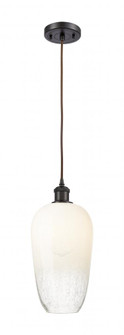 Brookhaven Flute - 1 Light - 7 inch - Oil Rubbed Bronze - Cord hung - Mini Pendant (3442|516-1P-OB-G484-7OP)
