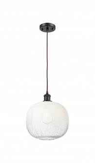 Brookhaven Sphere - 1 Light - 11 inch - Oil Rubbed Bronze - Cord hung - Mini Pendant (3442|516-1P-OB-G481-10OP)