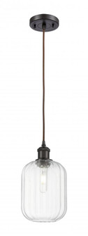 Preston Cylinder - 1 Light - 7 inch - Oil Rubbed Bronze - Cord hung - Mini Pendant (3442|516-1P-OB-G460-7CL)