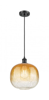 Brookhaven Sphere - 1 Light - 11 inch - Matte Black - Cord hung - Mini Pendant (3442|516-1P-BK-G481-10AM)