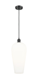 Chelsea - 1 Light - 8 inch - Matte Black - Cord hung - Mini Pendant (3442|516-1P-BK-G456-8WH)