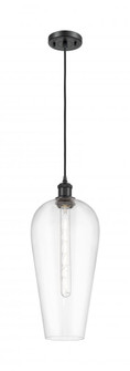 Chelsea - 1 Light - 8 inch - Matte Black - Cord hung - Mini Pendant (3442|516-1P-BK-G456-8CL)