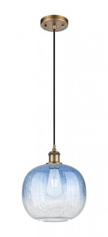 Brookhaven Sphere - 1 Light - 11 inch - Brushed Brass - Cord hung - Mini Pendant (3442|516-1P-BB-G481-10SB)