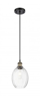 Preston Bulb - 1 Light - 6 inch - Black Antique Brass - Cord hung - Mini Pendant (3442|516-1P-BAB-G459-6CL)