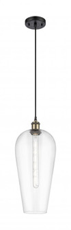 Chelsea - 1 Light - 8 inch - Black Antique Brass - Cord hung - Mini Pendant (3442|516-1P-BAB-G456-8CL)