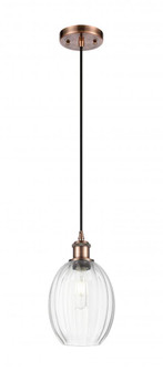 Preston Bulb - 1 Light - 6 inch - Antique Copper - Cord hung - Mini Pendant (3442|516-1P-AC-G459-6CL)