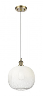 Brookhaven Sphere - 1 Light - 11 inch - Antique Brass - Cord hung - Mini Pendant (3442|516-1P-AB-G481-10OP)