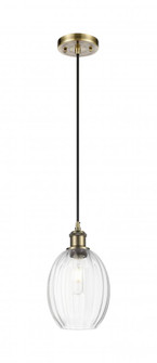 Preston Bulb - 1 Light - 6 inch - Antique Brass - Cord hung - Mini Pendant (3442|516-1P-AB-G459-6CL)