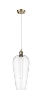 Chelsea - 1 Light - 8 inch - Antique Brass - Cord hung - Mini Pendant (3442|516-1P-AB-G456-8CL)