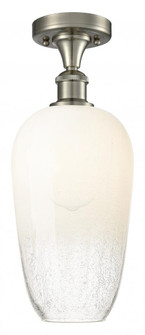 Brookhaven Flute - 1 Light - 7 inch - Brushed Satin Nickel - Semi-Flush Mount (3442|516-1C-SN-G484-7OP)