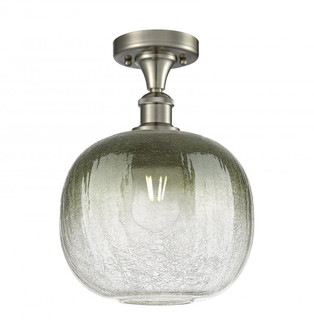 Brookhaven Sphere - 1 Light - 11 inch - Brushed Satin Nickel - Semi-Flush Mount (3442|516-1C-SN-G481-10SL)